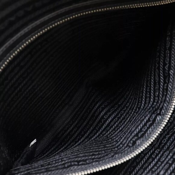 PRADA Messenger bag Shoulder Bag NERO black Safiano mens - Picture 9 of 11